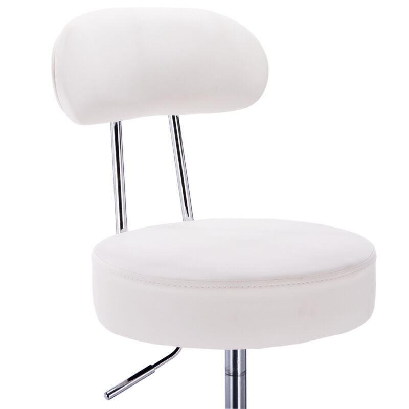 1/2x Bar Stool Gas Lift Swivel Faux Leather Stool Adjustable Height Chair Cafe