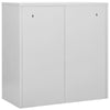 Locker Cabinets 2 pcs Grey and Red 90x45x92.5 Steel M3Q6
