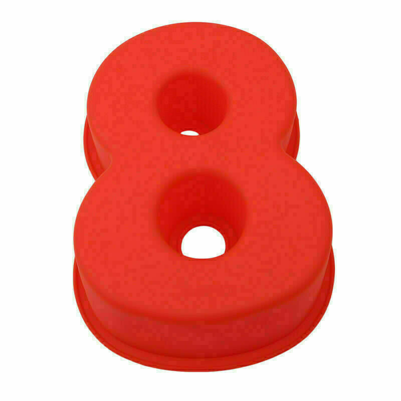 2 size Silicone Number Cake Tin Mould Birthday Anniversary 0 1 2 3 4 5 6 7 8 DIY