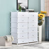 12 Cube DIY White Cabinet Cupbpard Shoe Storage Organizer Shoe Shelf Holder Home
