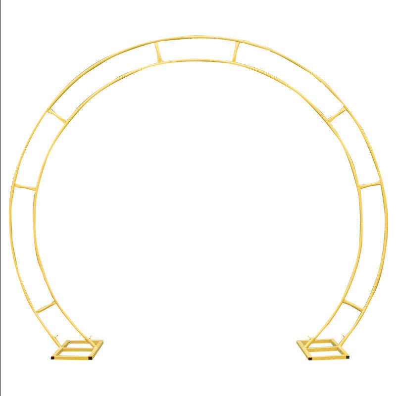 Wedding Arch Flower Stand Moon Gate Walk Through Circular Floral Archway Decor