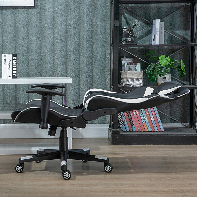 Racing Chair Gaming Chair Office Chair with Headrest Lumbar Pillow Adjustable BN