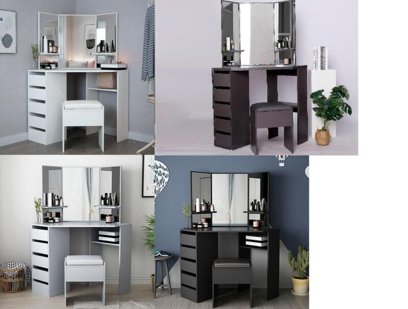 grey corner dressing table Amazon.com