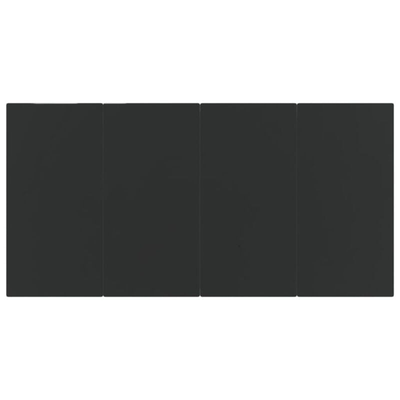 5 Piece Garden Dining Set Black and Brown Poly Rattan Q6F1