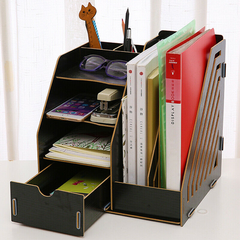 DIY Multi-Function Filing Magazine Organiser Storage Home Office Study Desktop