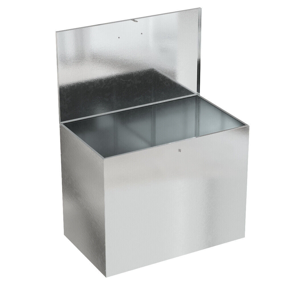 1/2/3 Compartment Galvanised Steel Feed Bin Waterproof Outdoor Animal Feeds Bin