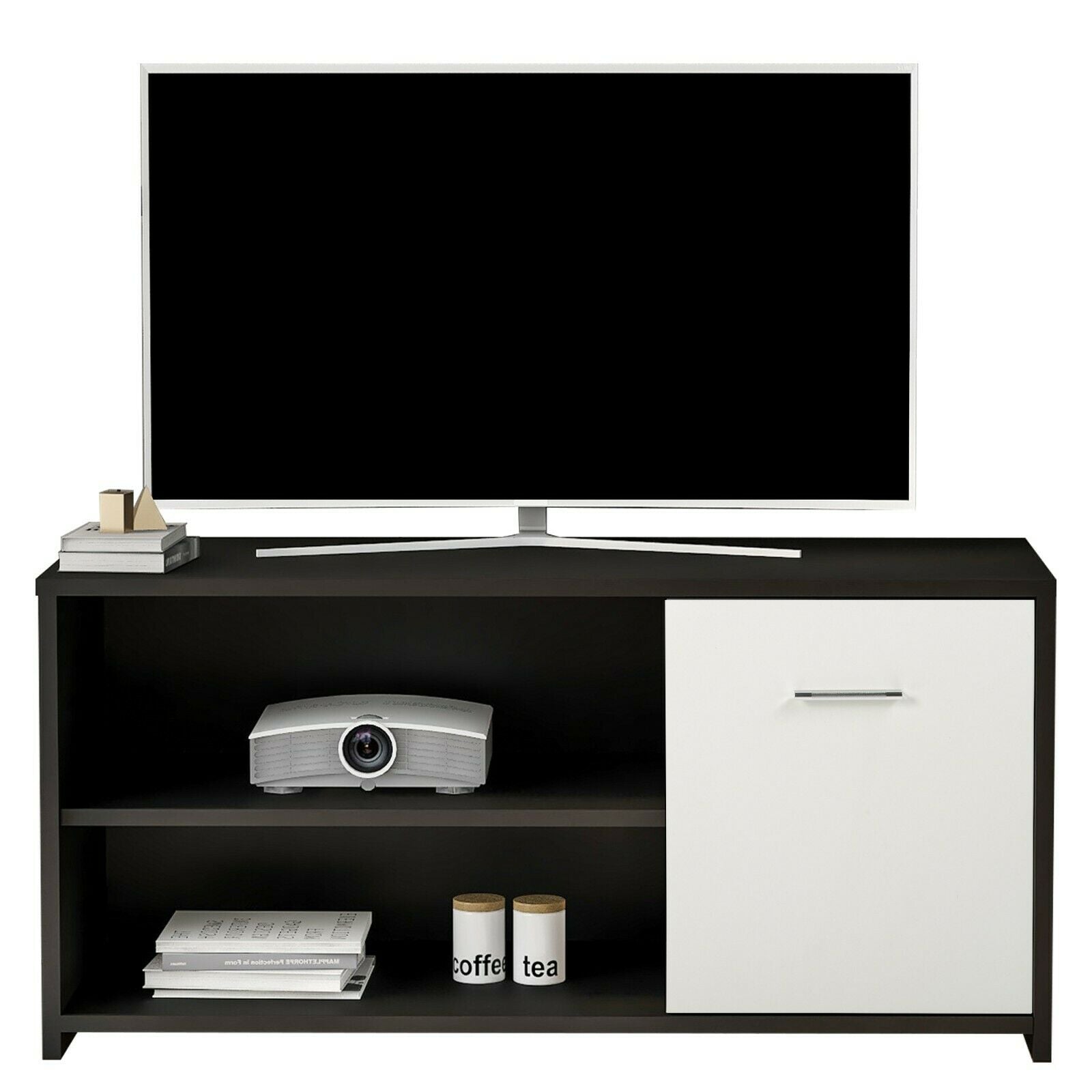 Modern Unit Wooden TV Cabinet Stand Unit Table With Shelves Cupboard Furniture