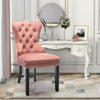 Dining Chairs Velvet Studded Fabric Lounge Padded Accent Side Chair Home Kitchen