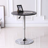 Bar Table Sofa Side Table Chrome Base Dining Breakfast Table Adjustable Kitchen