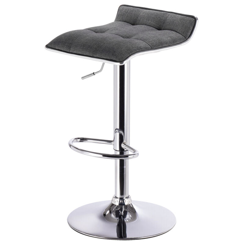 Bar Stool Swivel Gas Lift Chairs Breakfast Kitchen Club Cafe Stool Linen Padded