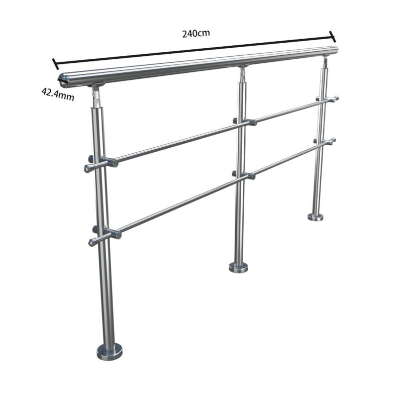 100 120 150 cm Garden Step Support Variable Angle Grab Rail Handrail