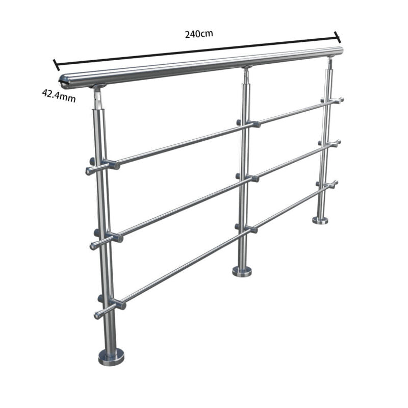 100 120 150 cm Garden Step Support Variable Angle Grab Rail Handrail