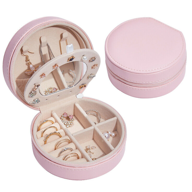 Portable Travel Jewelry Box Storage Jewellery Ring Organizer Case Mini