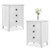 1/2x Modern 3 Drawer Chest of Drawers Bedside Table Nightstand Bedroom Furniture