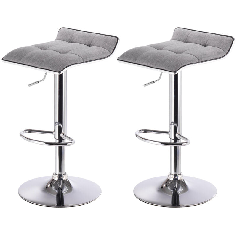 Bar Stool Swivel Gas Lift Chairs Breakfast Kitchen Club Cafe Stool Linen Padded