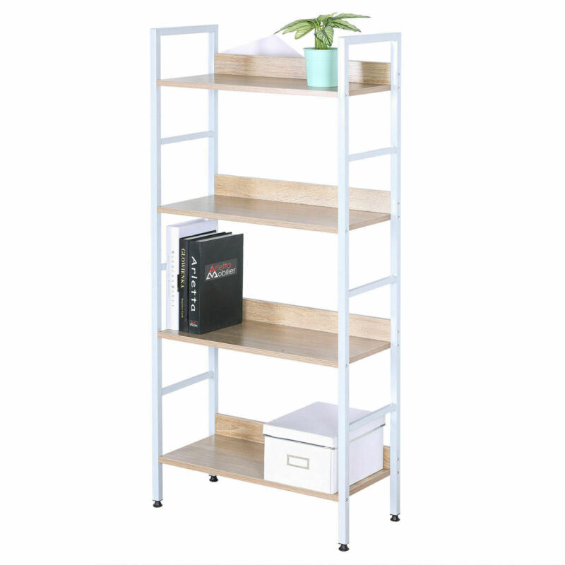 3/4/5 Tier Ladder Shelf Bookcase Storage Shelving Unit Corner Rack Display Stand