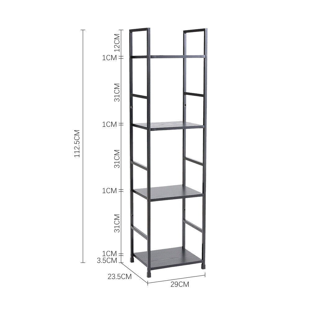 2 3 4 5 Tier Bookshelf Bookcase Storage Stand Display Shelving Unit Space Saving