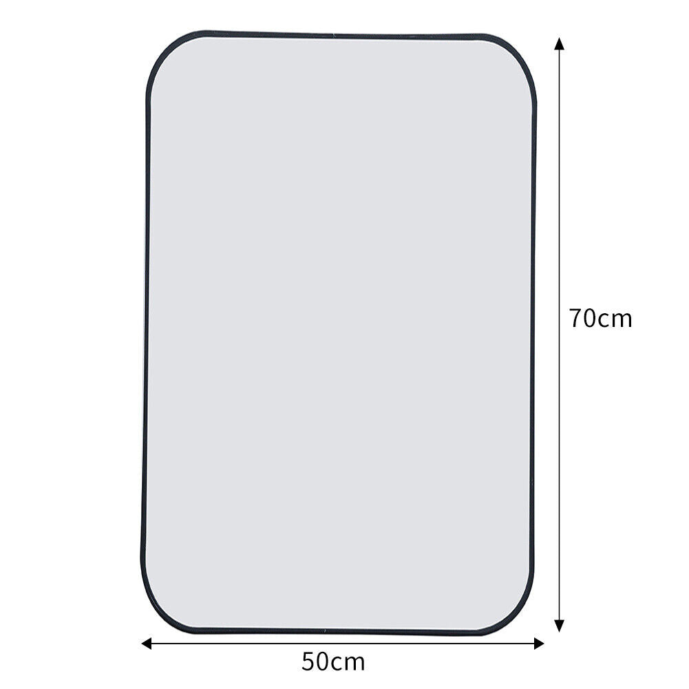 Wall Mounted Mirror Rectangular Industrial Metal Frame Bedroom Bathroom Mirrors