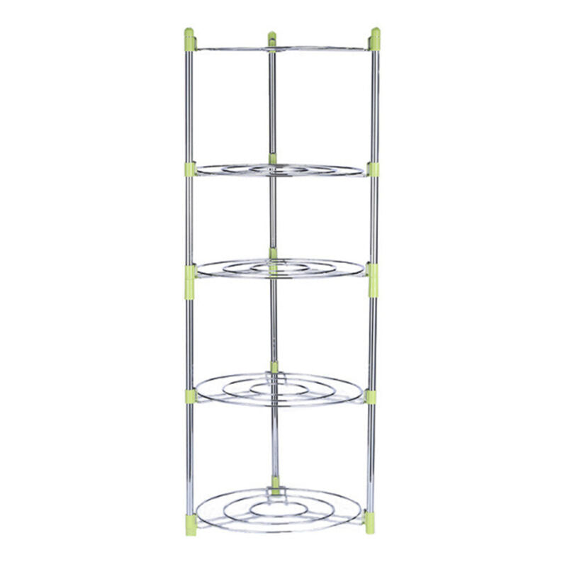 3/5 Tier Pot Storage Rack Pan Stand Saucepan Holder Kitchen Cookware Organiser