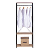 Clothes Rail Dress Garment Hanging Display Stand Rack Unit with Storage Shelves