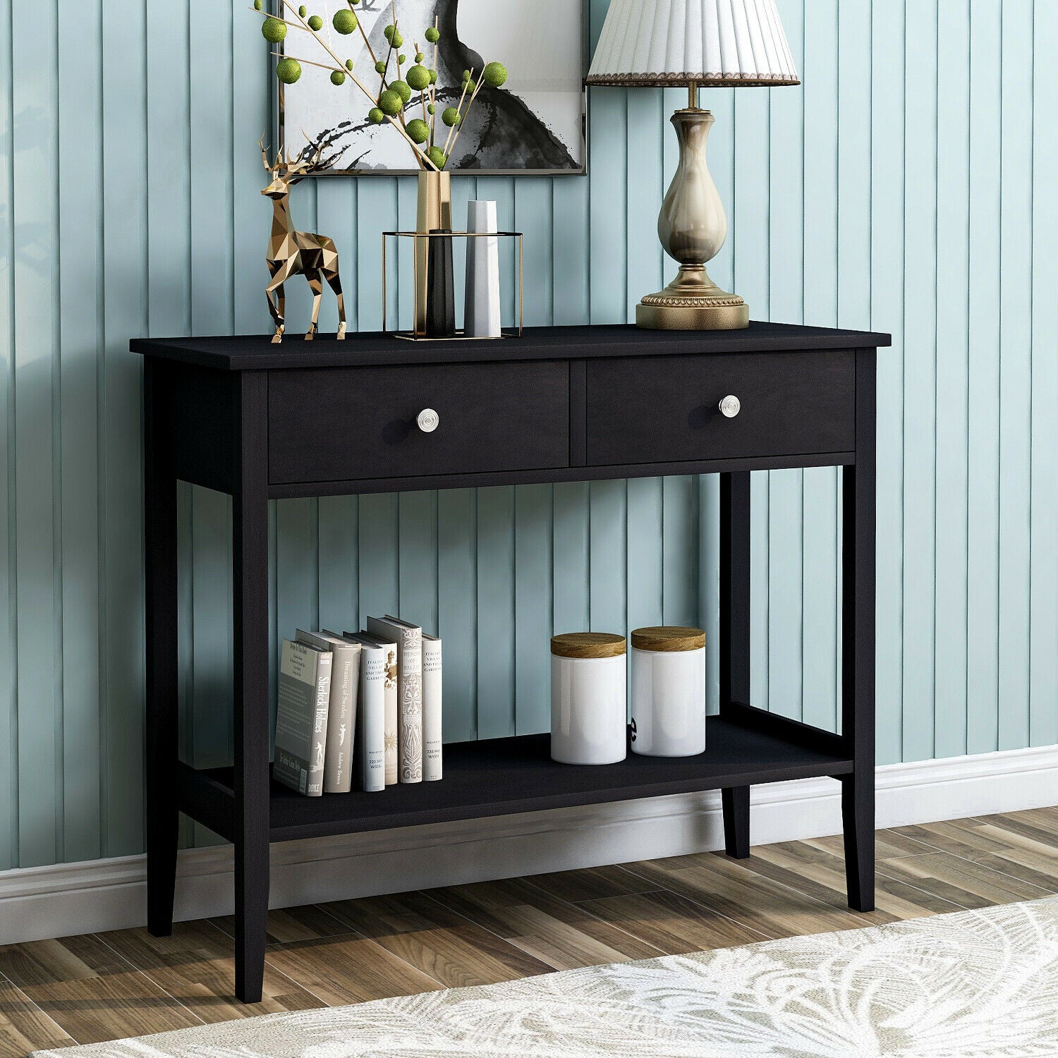 Console Table Hallway Shelf Storage Unit Sofa End Table Beside Table Furniture