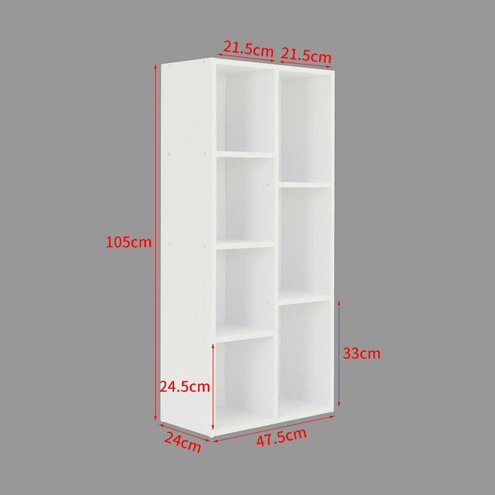 5/7 Tier Bookcase Book Shelf Home Office Storage Display Cabinet Shelving Unit