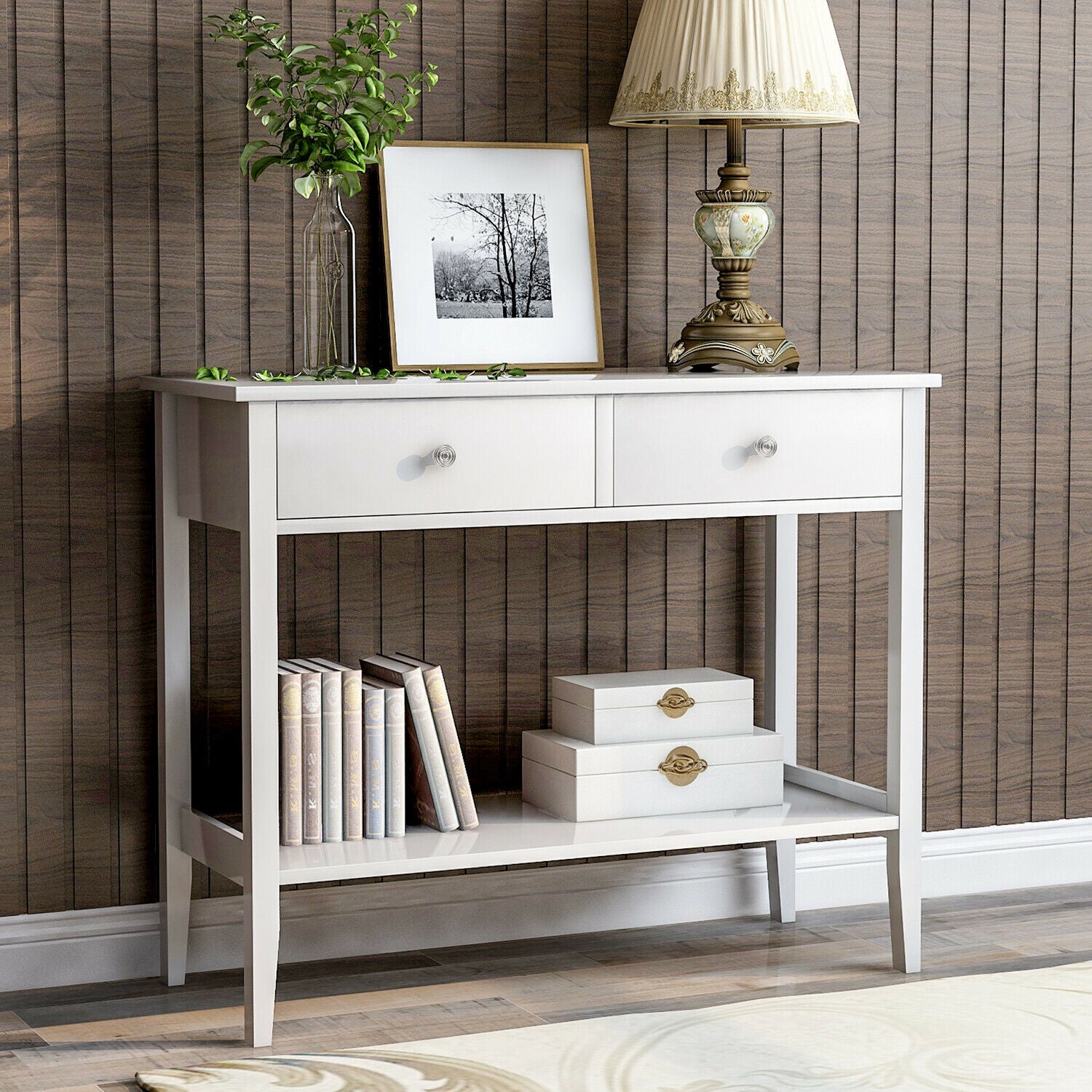 Console Table Hallway Shelf Storage Unit Sofa End Table Beside Table Furniture