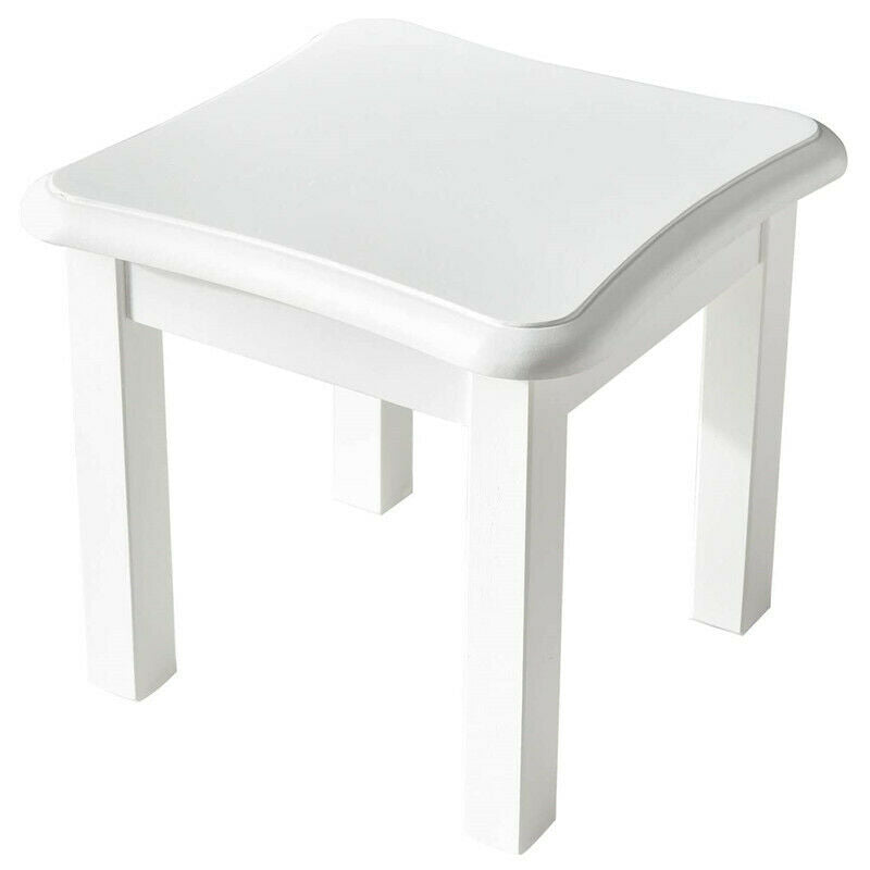 Small Wood Stool Square Footstool Change Shoe Bench Multi-function Step Stool