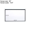 16:9 Manual Projector Screen 72/84/100/120in Pull Down Projection Home Cinema