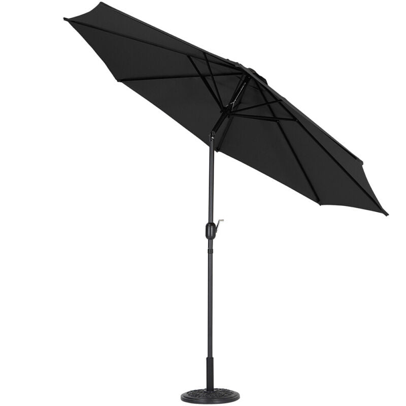 3*2.4M Outdoor Swivel Umbrella Garden Shelter Garden Sun Parasol Beach umbrella