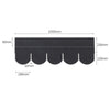 Self Adhesive Roof Felt Tiles 18pcs Fish-scale Asphalt Shingles Set Shed Roofing