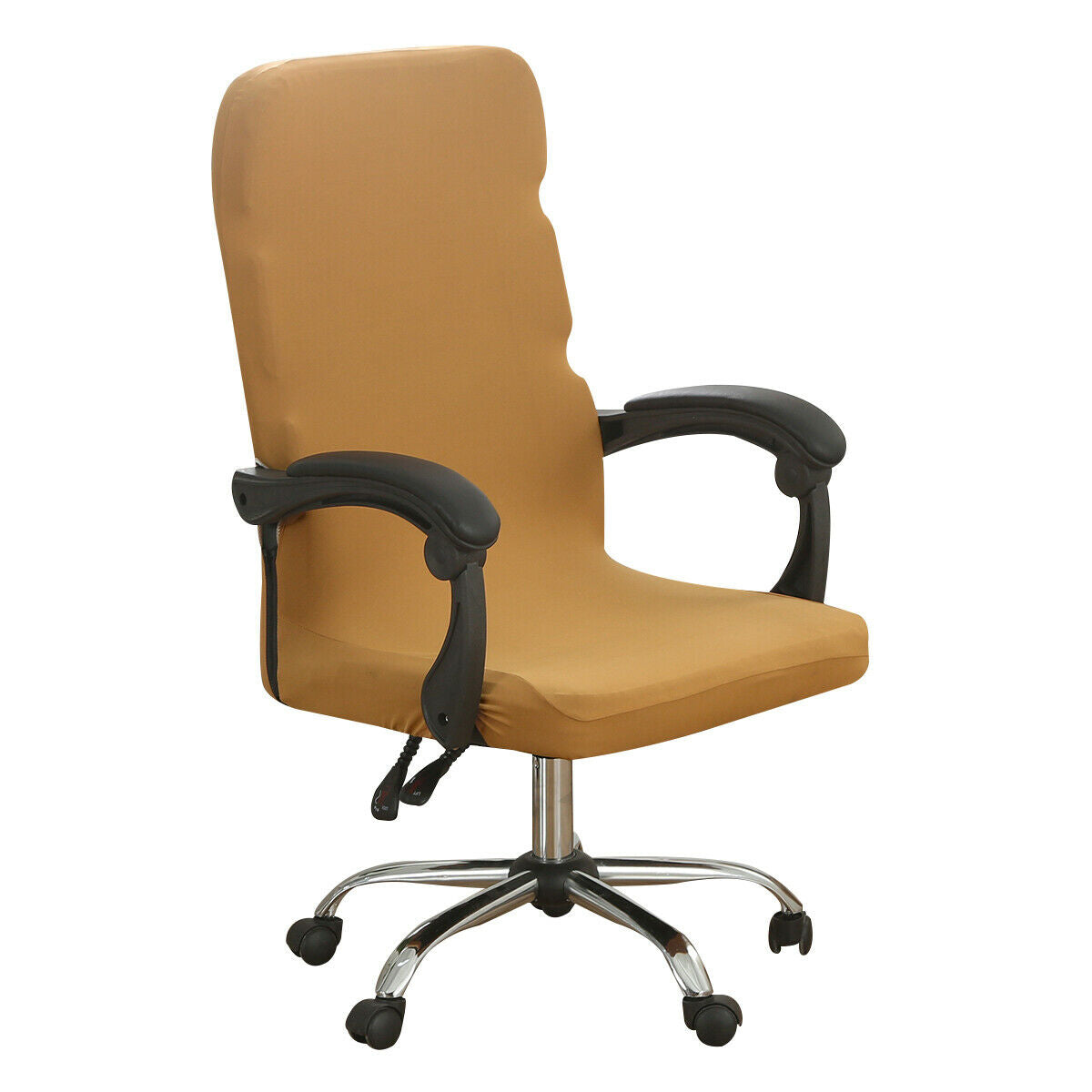 Office Chair Covers Large Stretch Computer Rotating Desk Slipcover with Zipper