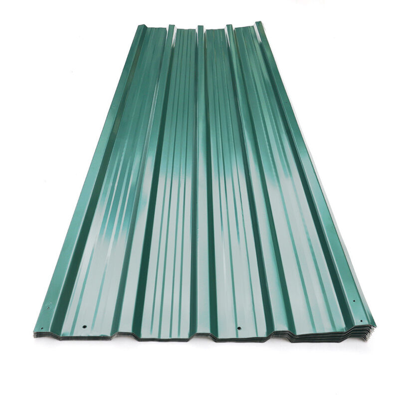 12/24X Corrugated Roof Sheets Galvanized Zinc Garage Carport Garden Shed Roofing