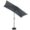 3*2.4M Outdoor Swivel Umbrella Garden Shelter Garden Sun Parasol Beach umbrella