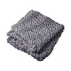 Chunky Knit Throw Hand Knitted Thick Blanket Soft Sofa Bed Wooly Cable Blanket