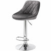 1/2x Bar Stools Breakfast Kitchen Velvet Padded Barstools Swivel Gas Lift Chairs