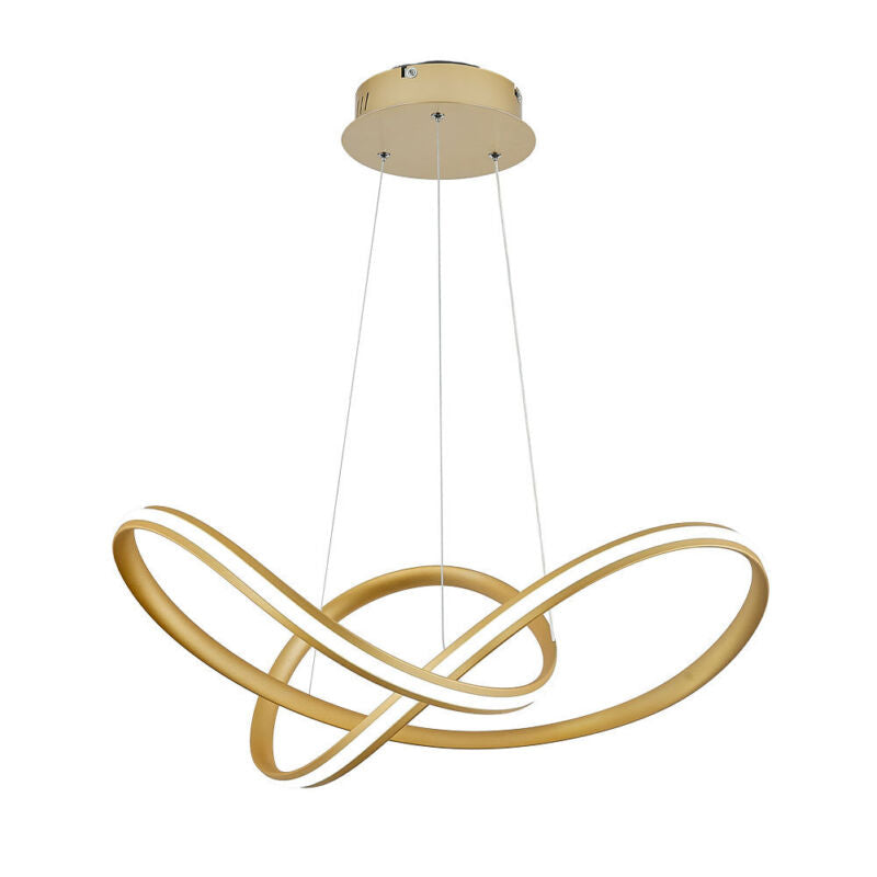 White/Black/Gold LED Chandelier Lights Cool White Ceiling Light Lamp Living Room