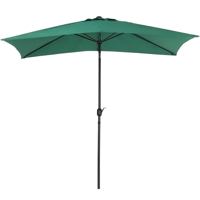 3*2.4M Outdoor Swivel Umbrella Garden Shelter Garden Sun Parasol Beach umbrella