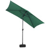 3*2.4M Outdoor Swivel Umbrella Garden Shelter Garden Sun Parasol Beach umbrella