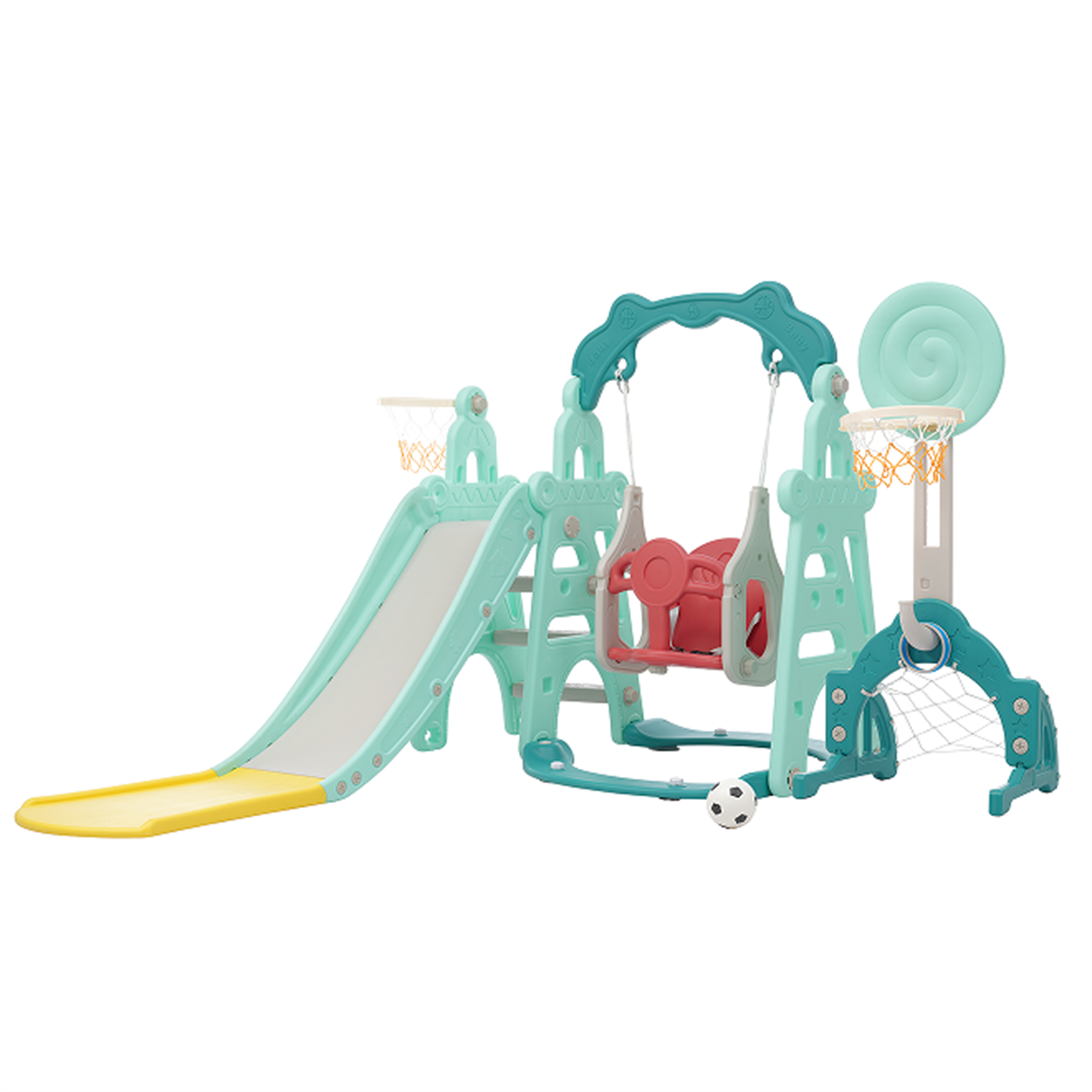 5 in1 Kids Toddler Swing Climber Slide Set Indoor Outdoor Backyard Playgroud HT