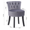 Fabric Dressing Table Chair Vanity Stool Piano Stool Dining Chair Makeup Bedroom