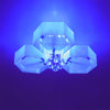 3+2 Colour Luxury Crystal LED Chandelier Hexagon/Flower Lamp Ceiling Lights