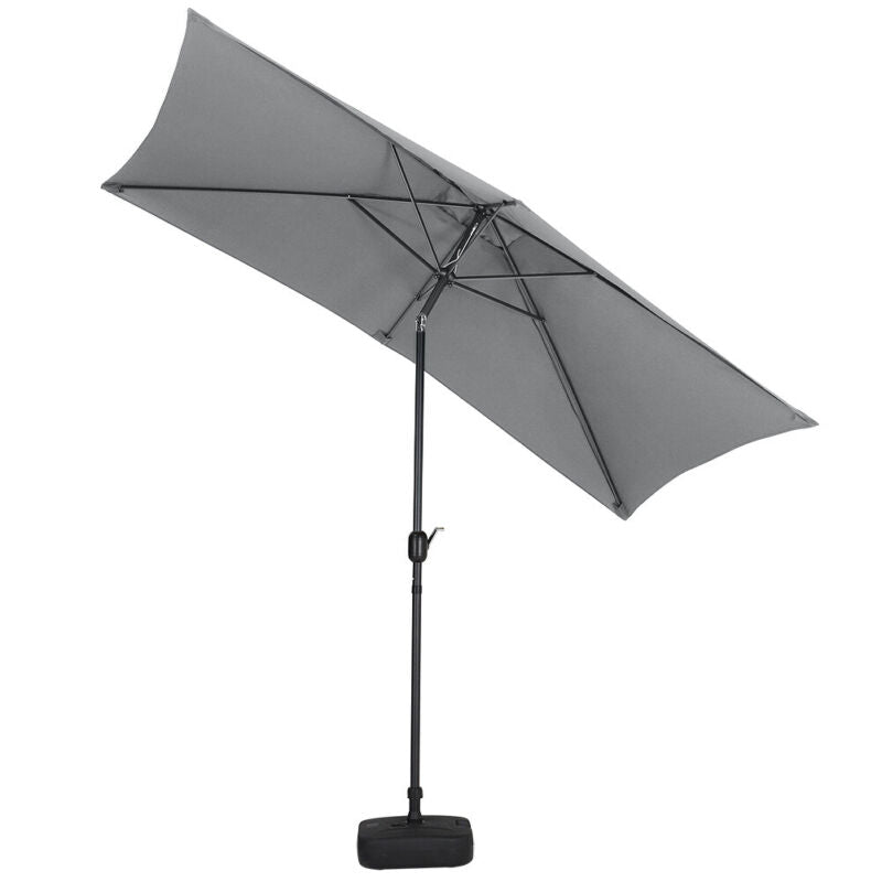3*2.4M Outdoor Swivel Umbrella Garden Shelter Garden Sun Parasol Beach umbrella