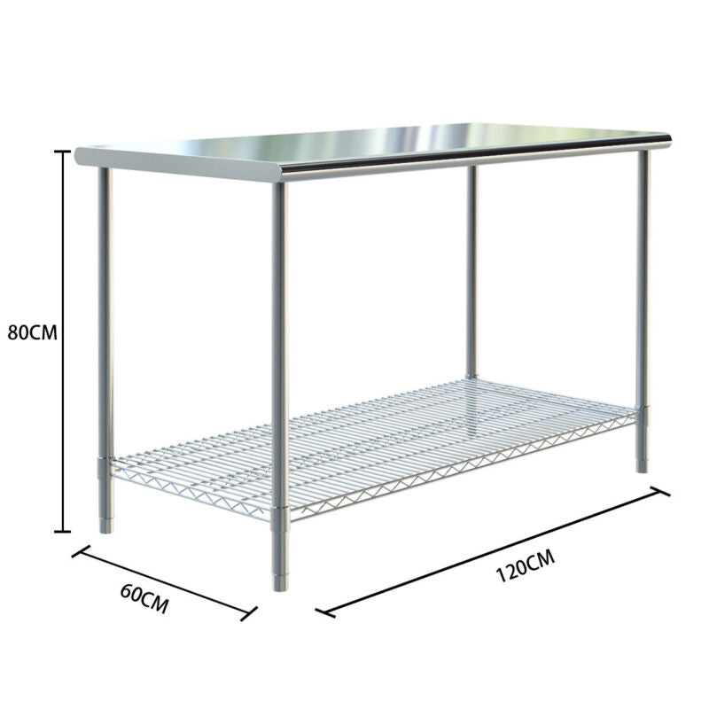 Stainless Steel Catering Kitchen Food Service Worktop Work Table Prep Tables