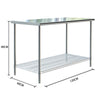 Stainless Steel Catering Kitchen Food Service Worktop Work Table Prep Tables