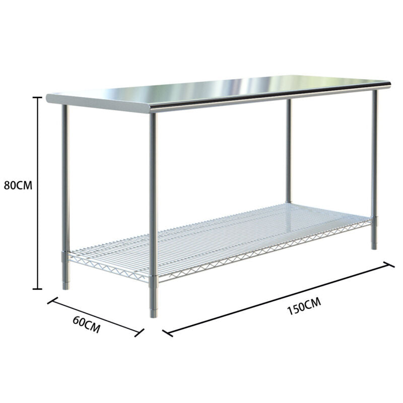 Stainless Steel Catering Kitchen Food Service Worktop Work Table Prep Tables
