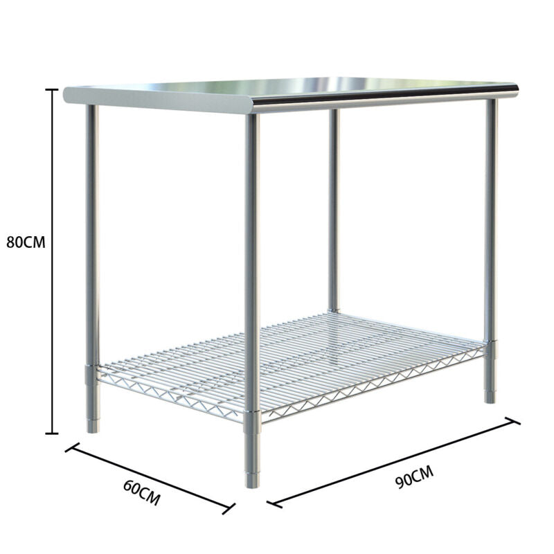 Stainless Steel Catering Kitchen Food Service Worktop Work Table Prep Tables