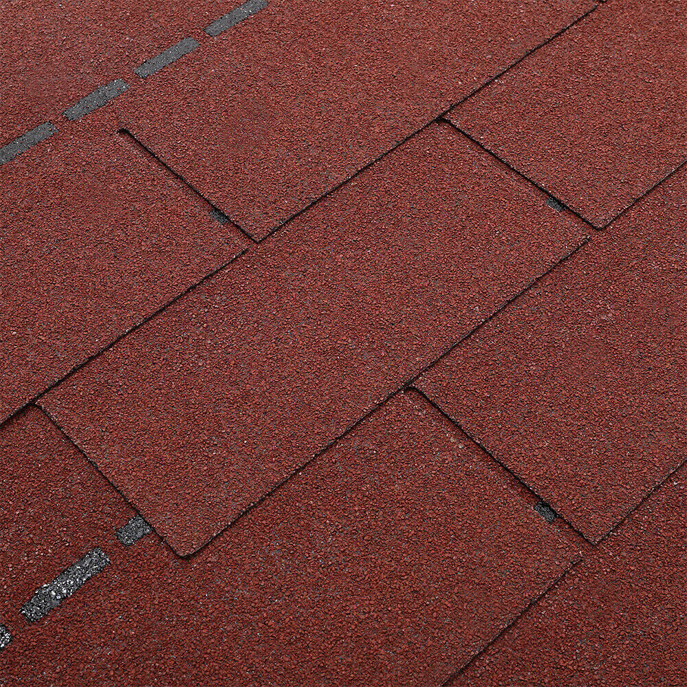 18pcs Felt Roofing Shingles Adhesive Shed Roof Tiles Rectangle/Hexagon/Fishscale