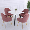 2/4X Dining Chairs Padded Scallop Shell Kitchen Occasional Accent Chair Velvet