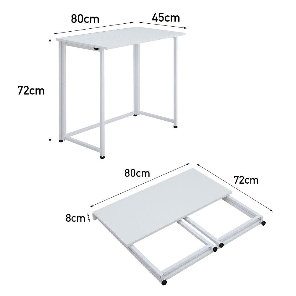 Black Computer Desk Study Table PC Laptop Workstation Home Office Furniture Wood